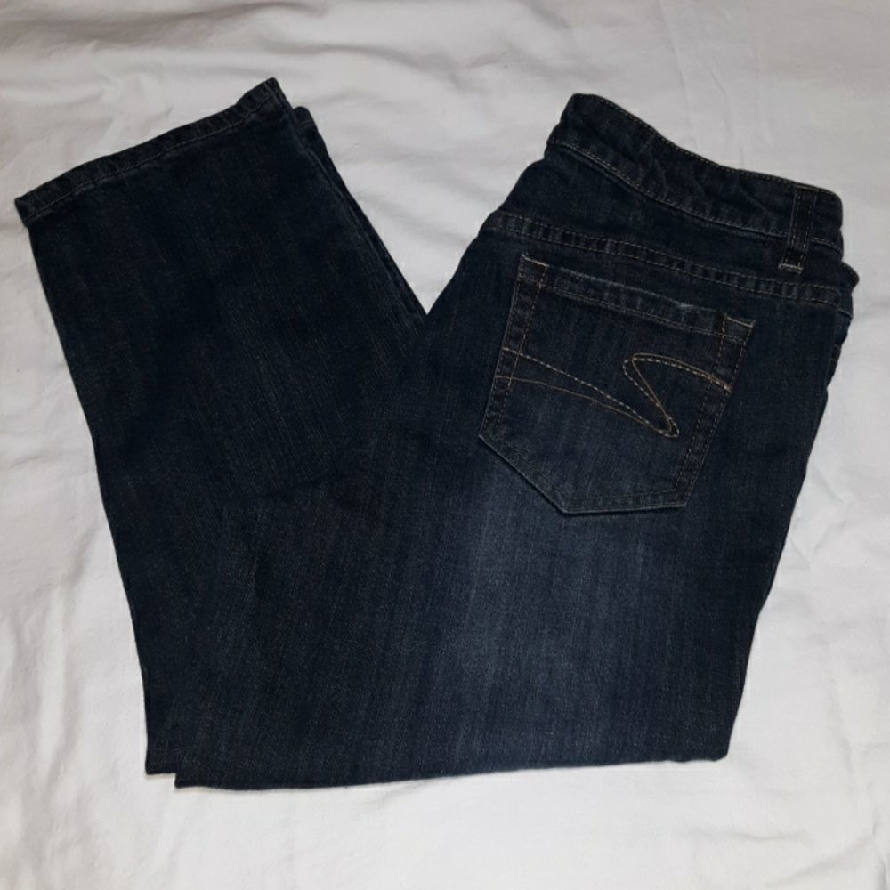 Liz & Co. Stretch Denim Capri Cropped Jeans 8‎